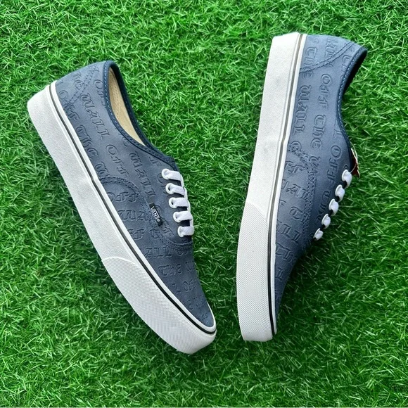 Vans Authentic Deboss Off The Wall Dress Blues True White - Picture 5 of 8